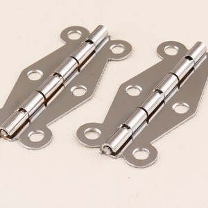 Cabinet Door Butt Hinges, Cabinet Hinges Box Door, Metal Hinges, Decorative jewelry box hinge,Parliament hinges-24mm * 15pcs