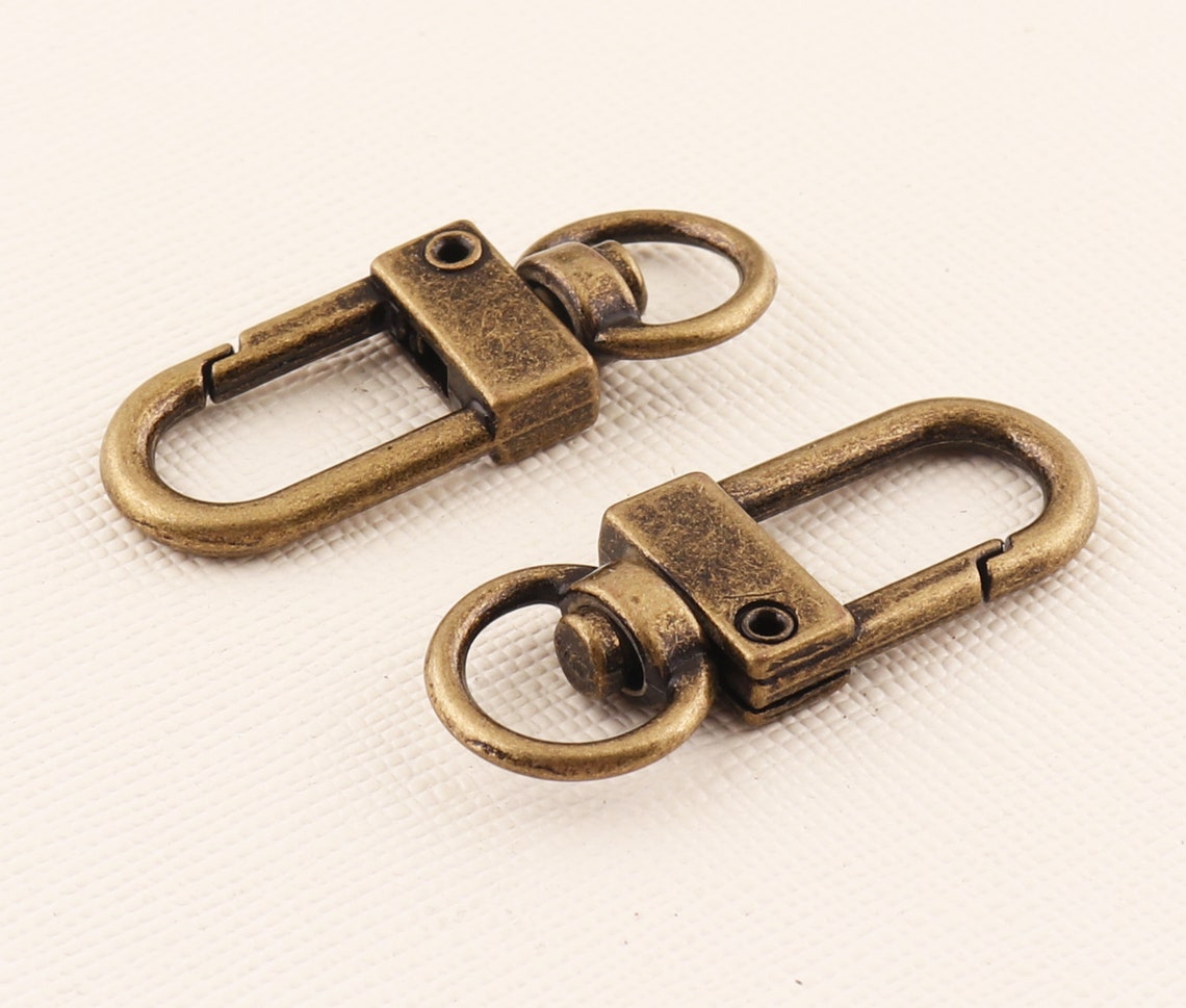 Antique Bronze Lobster Swivel Clasps spring Clasp24pcs Clasp Etsy