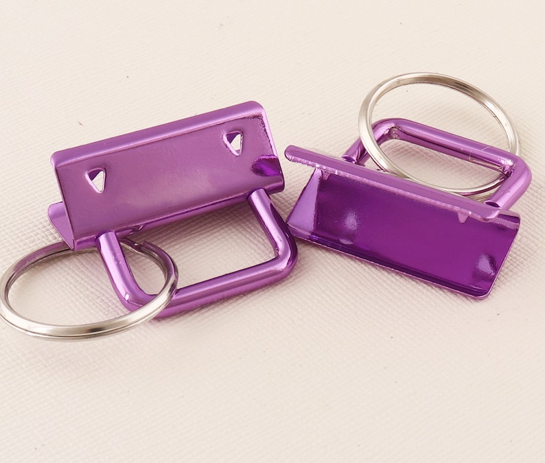 Purple Key Fob Hardware with Key Rings Key fob hardware Purple Key Fob Hardware with Key Rings Key fob hardware