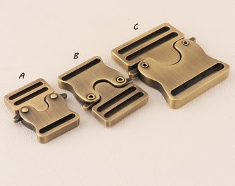 Metal Buckle for Dog Collar,Side pressure Metal Buckles,Metal Buckle Upgrade,Antique Bronze Metal buckle