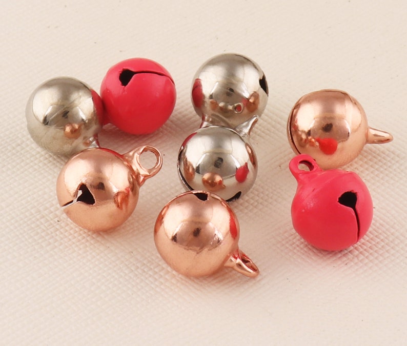 Rose red jewellery bells Christmas bells 40pcs Craft be Rose red jewellery bells Christmas bells 40pcs Craft be