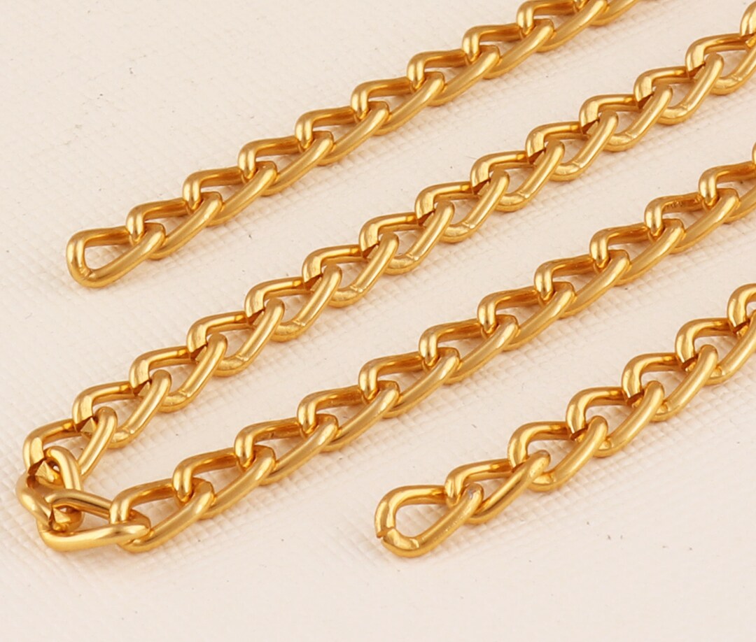 Purse Chain Strapmetal Chaingold Wallet Chainlink Etsy