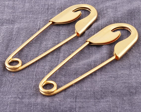 Gold Safety Pins ,environmentally Friendly Clothing Pins, Accessories  Metal, Ancient Pin,pins for Clothing 4pcs 100mmx31mm -  Canada