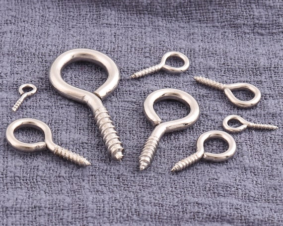 100 Pieces Screw Hooks, Bolts Eye Hook, Eye Bolts Eye Hooks Screw Metal  Hook For Diy & Crafts, Hardware Accessory Craft Projects
