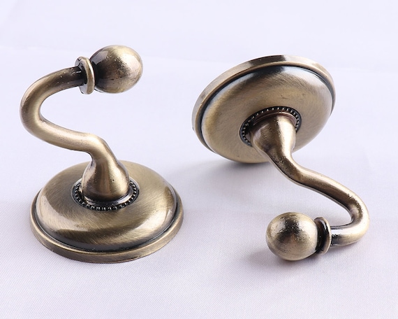 58mm antike Vorhang Krawatte Rücken Haken, Wand Vorhang Haken, Bronze dekorative Haken, Metall europäischen Wandhaken, vielseitige Haken, Mantel Aufhänger