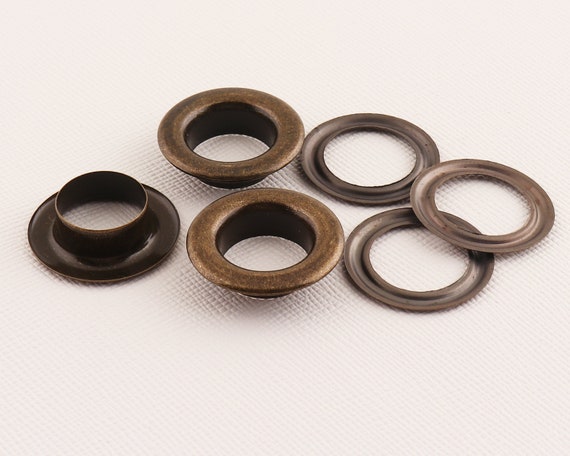 Metal Eyelets, 20mm Bronze Eyelets Grommets With Washers, 20set Grommets  Eyelets , Round Grommet Eyelet, Sewing Eyelets 