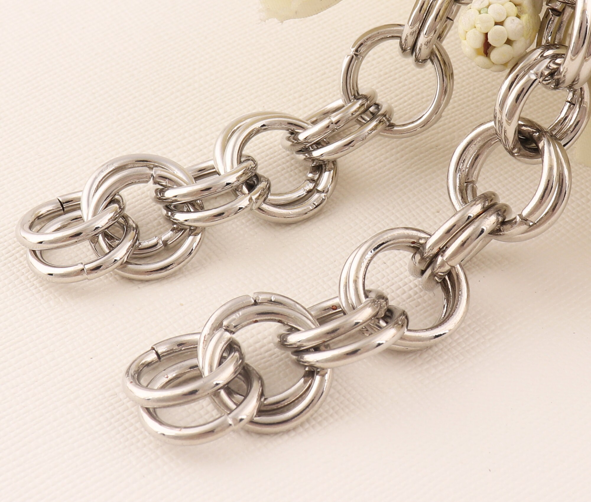 Silver Chunky Chain,purse Chain,replacement Chain,purse Chain Strap,handbag  Chain,metal Chain,heavy Chain,link Chain 