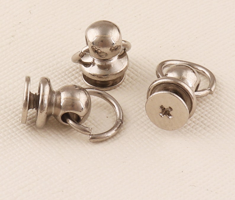 Chain loop Chain attachment screws pull ring 40set Silv Chain loop Chain attachment screws pull ring 40set Silv