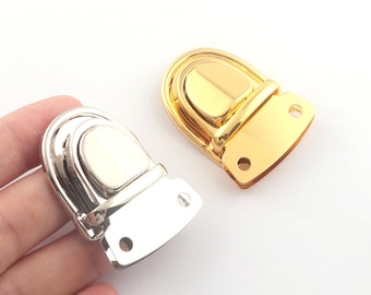 Bag lock Silver/Gold metal lock press-type lock purse lock purse twist lock purse clasp clutch lock bag purse hardware-42mm/1 set/5 sets