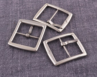 Metal buckle, Ribbon buckle,  20mm Adjustable buckle, 8pcs Pin buckle, Silver Strap buckle, Handbag buckle, Shoe buckle