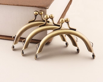 10pcs Metal frame,Antique Bronze bag frame,Clutch frame,72mm Purse frame,Clip frames,Handbag frame,Purse supplies frame