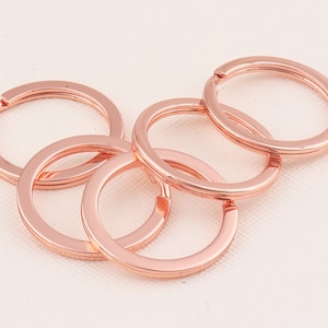 Metal Round Key Rings,Split Rings,Flat round split key ring key chain ring, DIY Craft Key Fob Hardware Accessories-25nnx20mm*24pcs