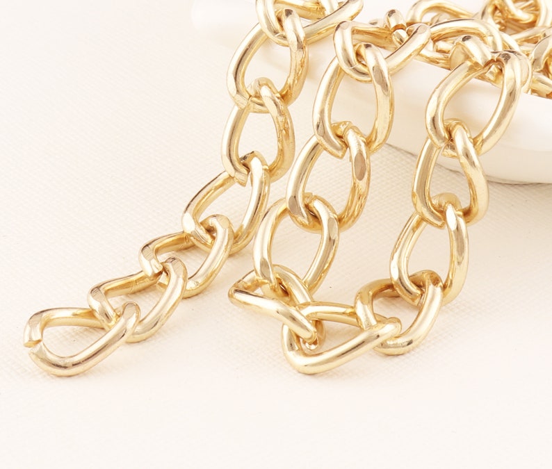 Light Gold Purse Chain Strapbag Chainreplacement Chainheavy Etsy