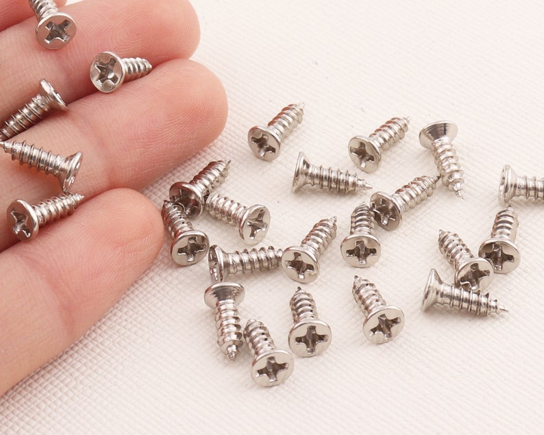 Flat Head Slotted Wood Screw/mini Tiny Machine Screw/wood Etsy