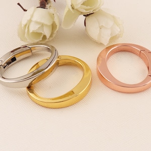 Silver/Gold/Rose Gold O-Ring for Bag,Metal rings,Purse strap rings,Purse ring,O rings,Spring clasp,Round ring