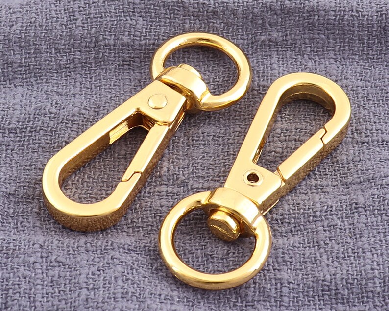 4pcs 10mm Gold Lobster Swivel Clasps handbag snap swive 4pcs 10mm Gold Lobster Swivel Clasps handbag snap swive