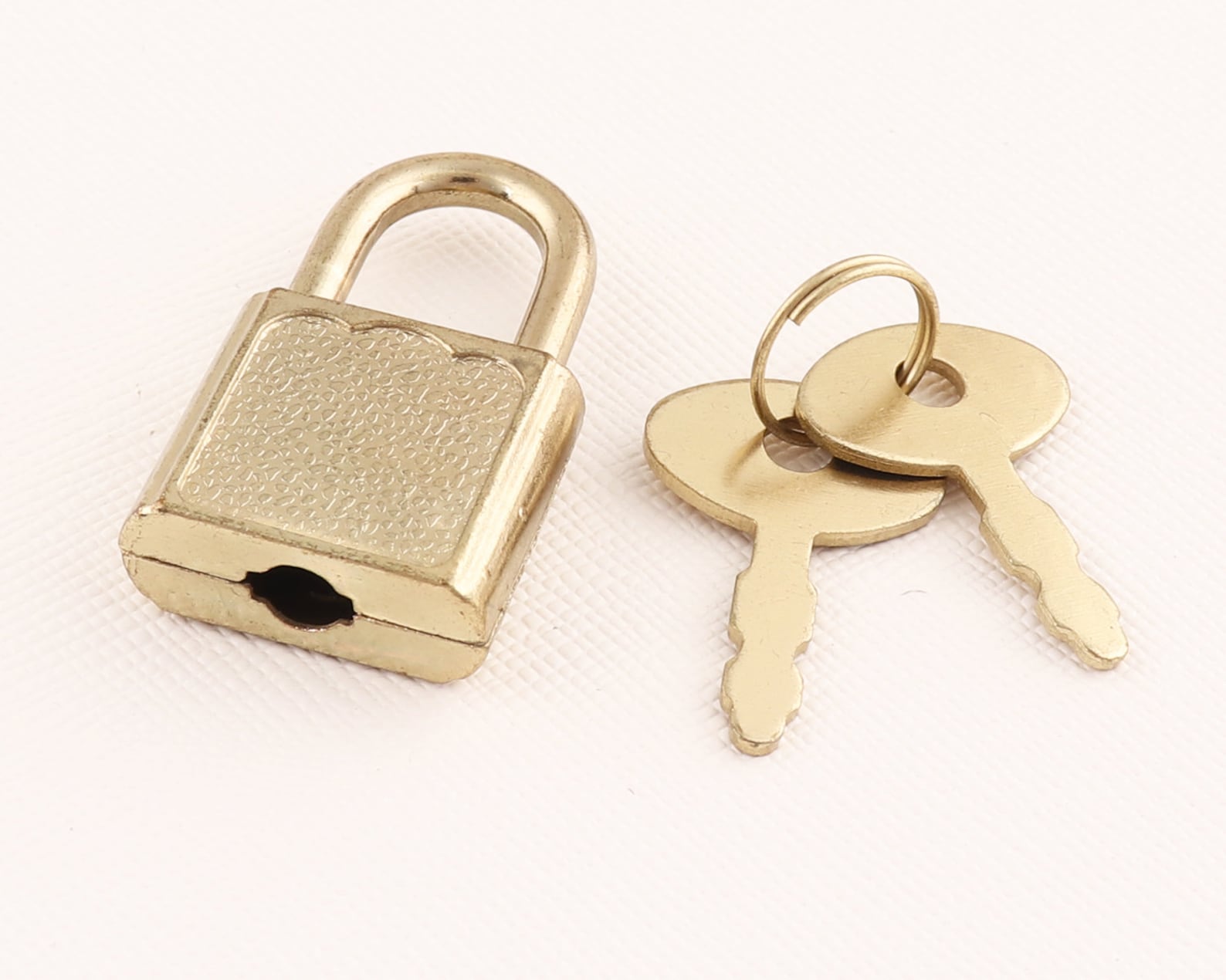 Light Gold Box Lock 12set Padlock With Keys 33mm Jewelry Box Etsy