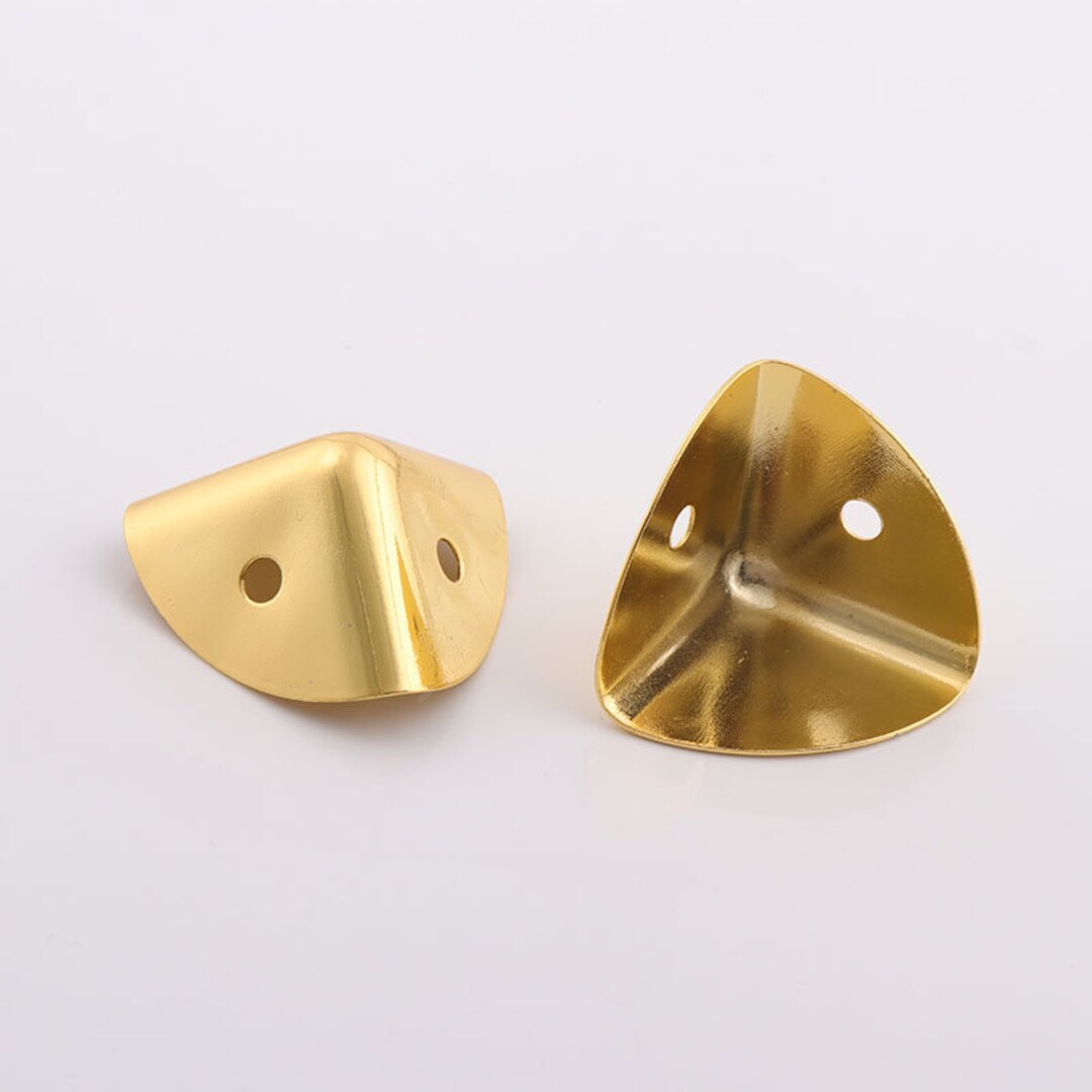 4PCS gold Metal Box Corners，wooden Box Corners, Corner Protector ...