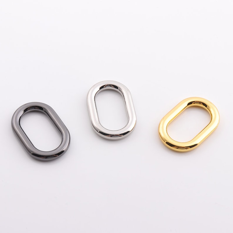 Mini Oval Ring metal oval ring oval buckle 16pcs Oval O Mini Oval Ring metal oval ring oval buckle 16pcs Oval O