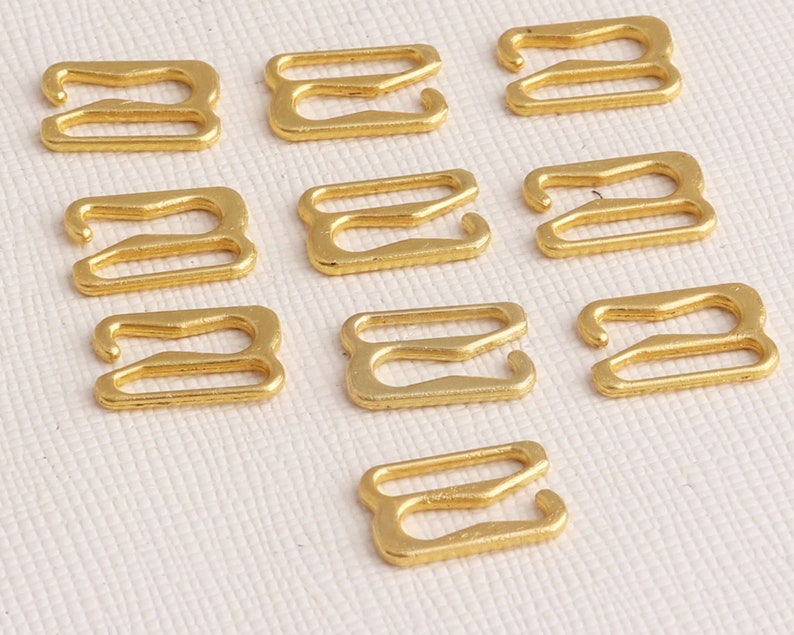 Bra Strap Slider G Hooks in Gold Metal G Hook Closing Bra Etsy