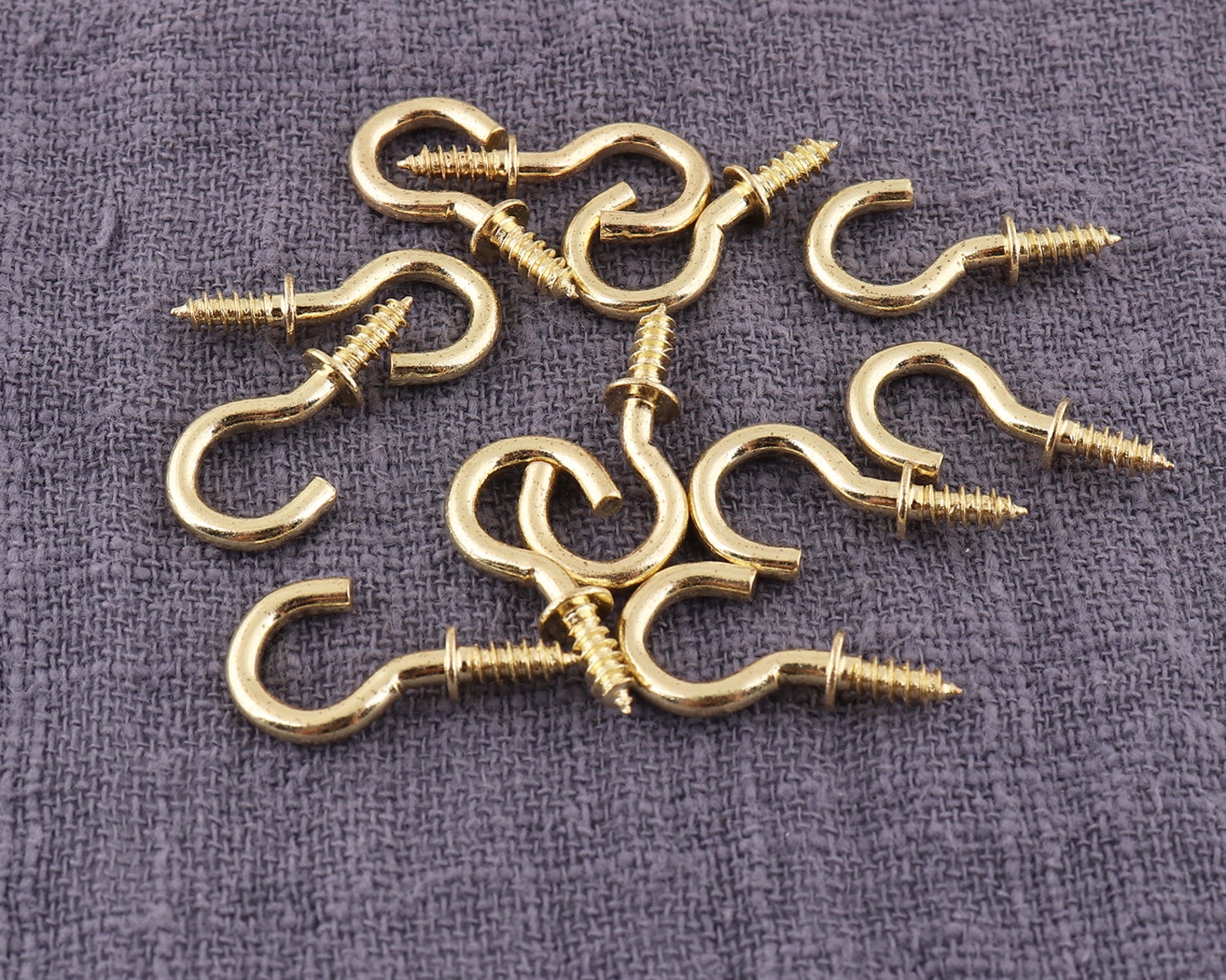 Mini Eye Hooks 100pcs Screw Eyelet 10mm Screw Hooks Screw Etsy