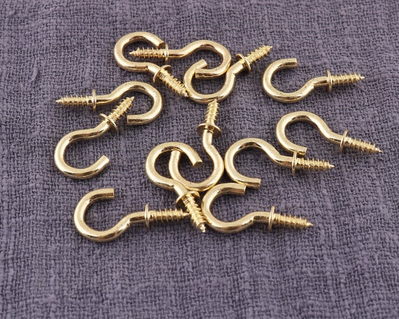 Mini Eye Hooks, 100pcs Screw Eyelet, 10mm Screw Hooks, Screw Eye