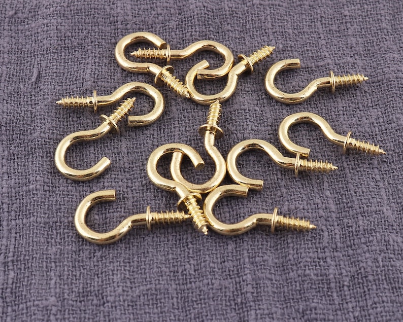 Mini Eye Hooks 100pcs Screw Eyelet 10mm Screw hooks Screw Etsy