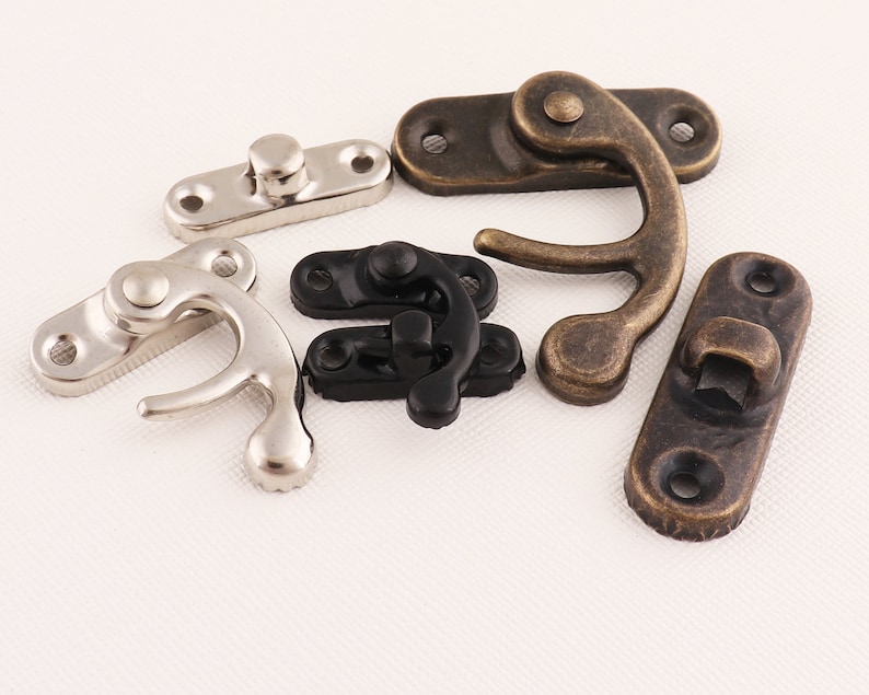 Silver/Black/Bronze Swing Oxhorn Latches 40mm/23mm/27mm Silver/Black/Bronze Swing Oxhorn Latches 40mm/23mm/27mm