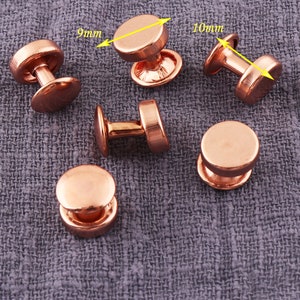 120pcs Rivet studs, Double Cap Rivets,10mm Metal rivets, Pyramid Rivet Studs Spots,Leather rivet