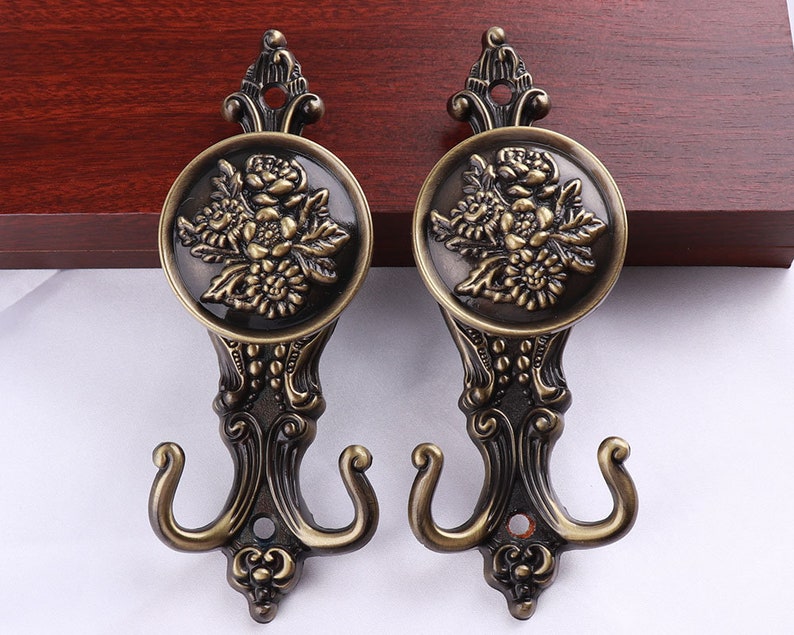 16cm Metal European Wall Hooks Bronze Decorative Hooks 16cm Metal European Wall Hooks Bronze Decorative Hooks