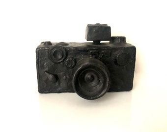 1970s Cast Aluminum Camera Pop Art Sculpture