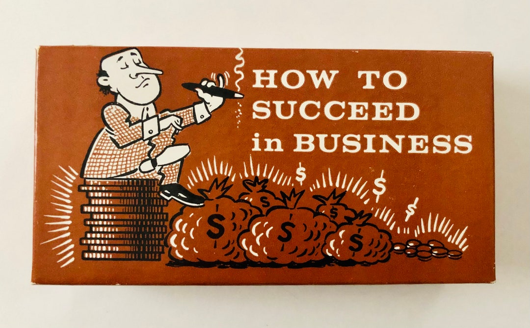 1968 Office Gag Gift how to Succeed in Business Francoamerican Novelty