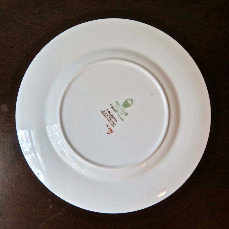 Wedgwood Columbia White Bread and Butter Plates Set of Four Etsy