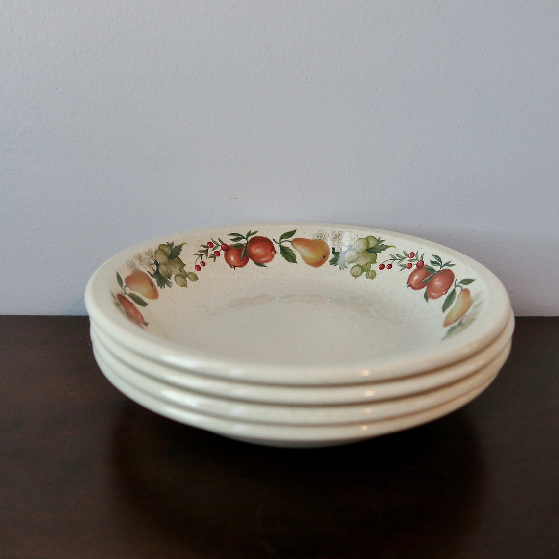 Wedgwood Quince Coupe Soup Bowls Set of Four Etsy