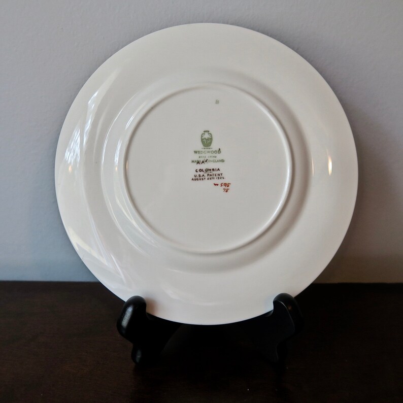 Wedgwood Columbia White Bread and Butter Plates Set of Four Etsy
