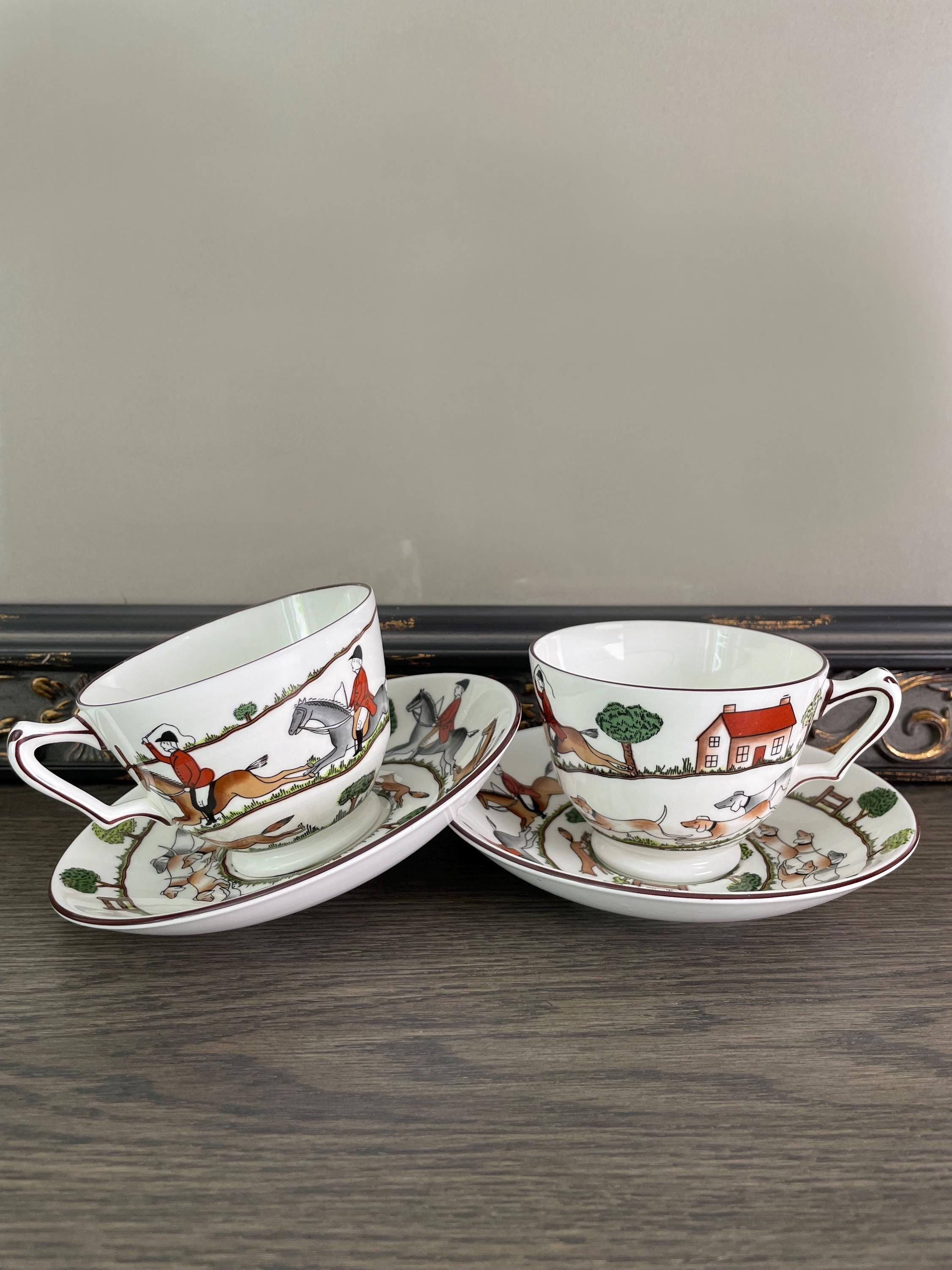 macCrown Staffordshire 社のハンティングシーン 皿 macCrown Staffordshire 社のハンティングシーン 皿 macCrown
