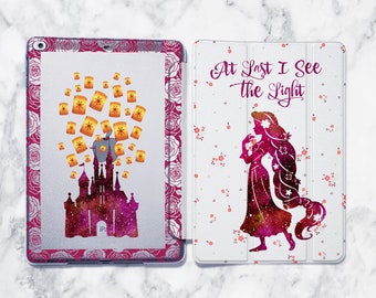 Floral iPad Mini 6 case Cute Princess iPad 10.2 inch case Sky Lanterns iPad 9th gen Case iPad Pro 10.5 case iPad Air 5 case iPad 9.7 Case