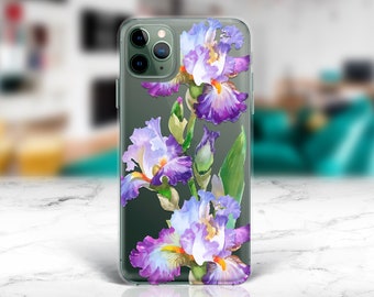 Irises iPhone 13 Pro Case iPhone 14 Case Purple Flowers iphone XS max Case Samsung S23 Ultra Case Samsung Note 10 Plus Beautiful Samsung S10