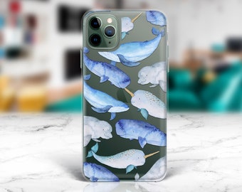 narwhal whale lovers iphone 11 case narwhal whale lovers iphone 11 case