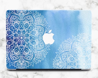 Mandala Macbook Pro 13 case Macbook 2024 Case White Henna Macbook Air 11 case Hard cover MacBook 13 Case MacBook Pro 15 Floral MacBook Air