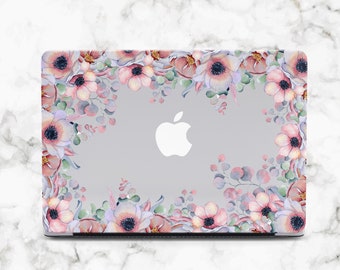 Cute Flowers Case for MacBook Air 13 2022 MacBook Air M1 Hard Case Floral MacBook 13 inch Case MacBook Pro 16 Case MacBook Pro 14 Cover