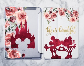 iPad 11 inch Case Mouse Love iPad Pro 11 Case iPad Case 10.2 7th generation Romantic Gift iPad Mini 6 Case 10.5 Floral Castle 2 iPad 2019