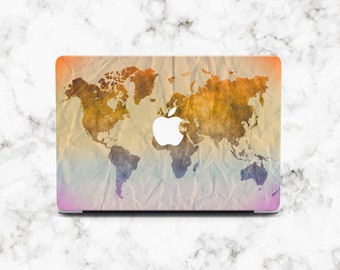 World Map MacBook Air 15 Case MacBook Air 16 Case Retro MacBook Pro Retina 13 Case Map MacBook Pro 13 2023 Case MacBook Hard Case Mac Pro 15