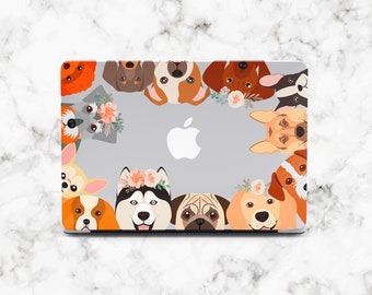 Cute Dogs MacBook Pro 14 Case MacBook Air 13 Case Animal MacBook Pro M2 Case Fun MacBook 2022 Case MacBook Pro 16 Case MacBook 13 inch Case