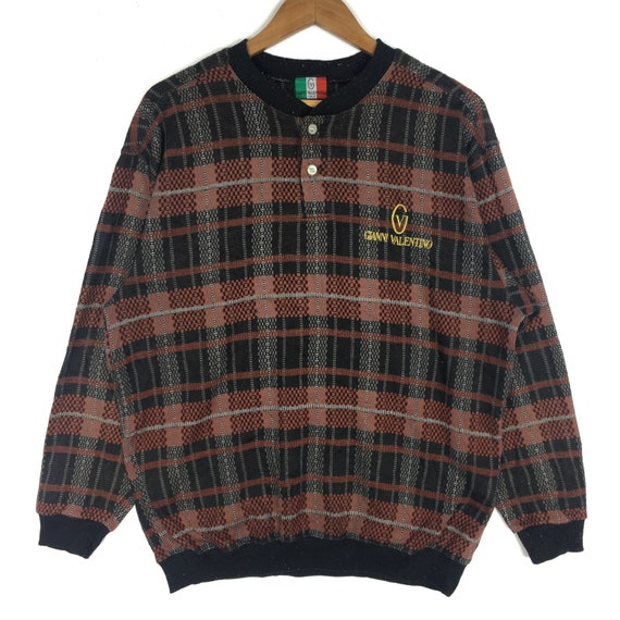 RARE!! Vintage GIANNI VALENTINO Small Logo Embroid