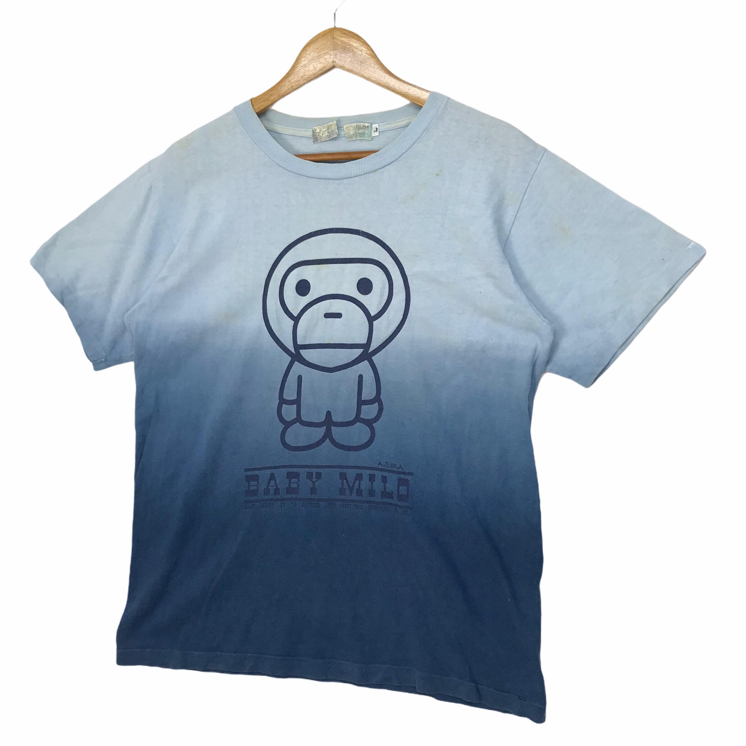 Vintage BAPE BABY MILO Asuka Big Logo Spell Out Baby Milo Said