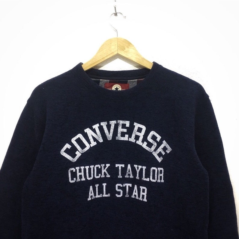 Vintage CONVERSE ALL STAR Chuck Taylor Crewneck Sweater - Etsy