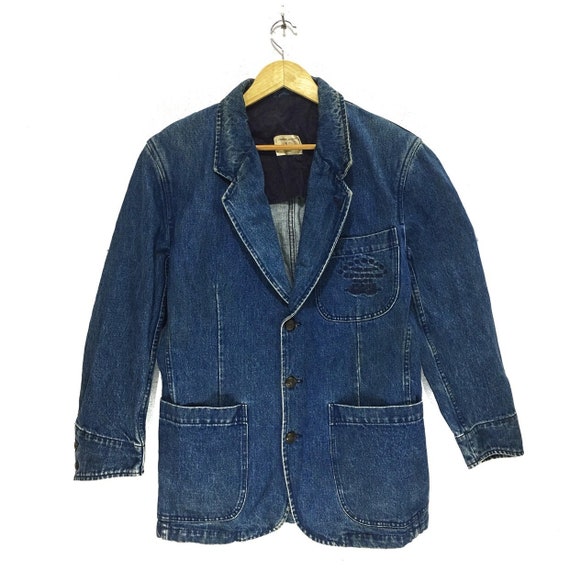 Vintage VALENTINO GARAVANI JEANS Denim Jacket Blue Made in | Etsy