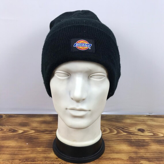 Dickies Solid Black Beanie Hat 