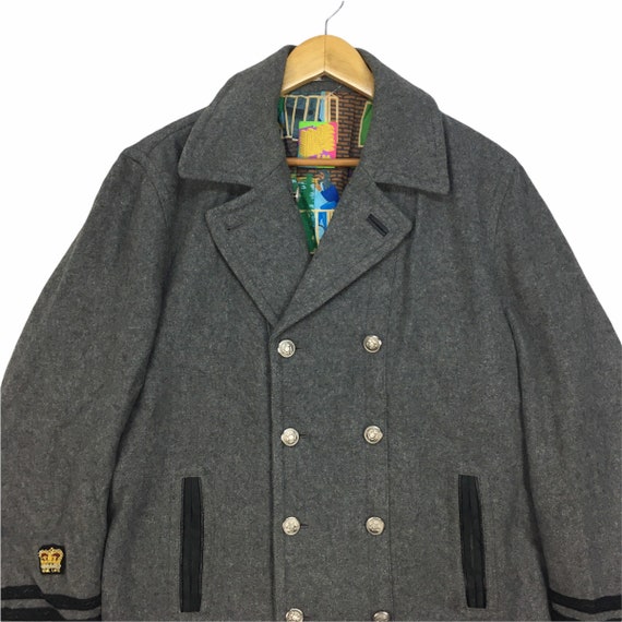 foundation double breasted peacoat